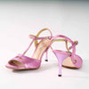 Sparkle Fuxia Genuine Leather - Handmade Tango Shoe - Dana 4203