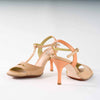 Salmon and Nude Leather - Handmade Tango Shoes - Dana 4210