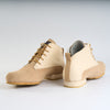 Cream and Beige Textured Leather - Handmade Tango Trainers - Gonzalo 9522