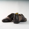 Dark Brown with Light Brown - Handmade Shoes - Rock 3063