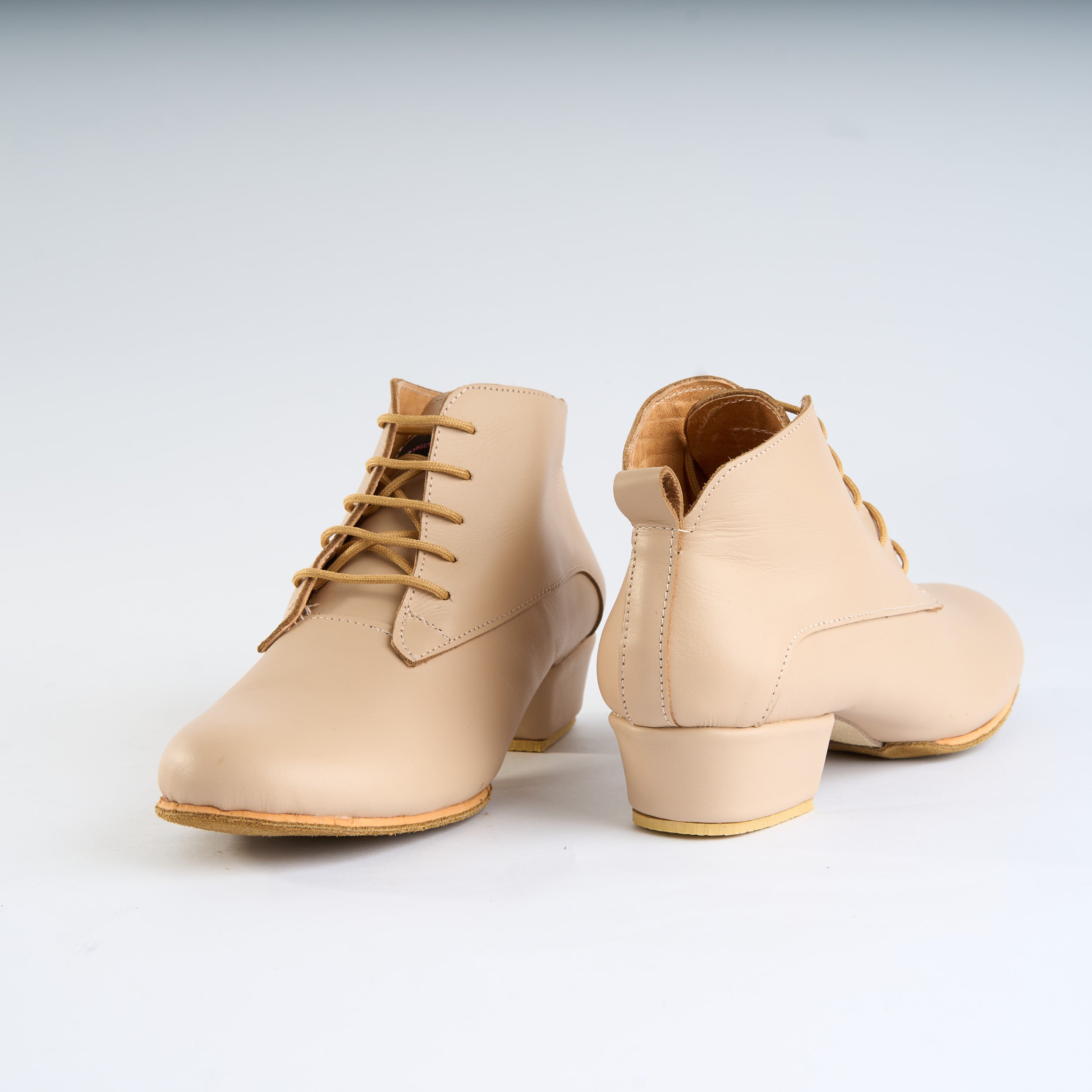 Desert Peach Genuine Leather - Handmade Tango Trainers - Tita 9635