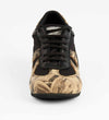 Artistic Beige Graphic Print & Black Leather - Practice Trainers - Rocio 8556 - DNI Tango Store