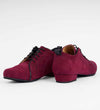 Bold Burgundy Suede & Black Accent - Men's Trainers - Arrabal 6040 - DNI Tango Store