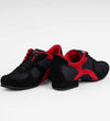 Bold Red & Black Contrast - Handmade Men's Tango Trainers - Adonis 6506 - DNI Tango Store