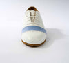 Bright White and Sky Blue Leather - Premium Tango Shoes - Rock 3077 - DNI Tango Store