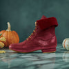 Burgundy Shimmer Leather - Handmade Tango Trainers - Solapa 9400 - DNI Tango Store