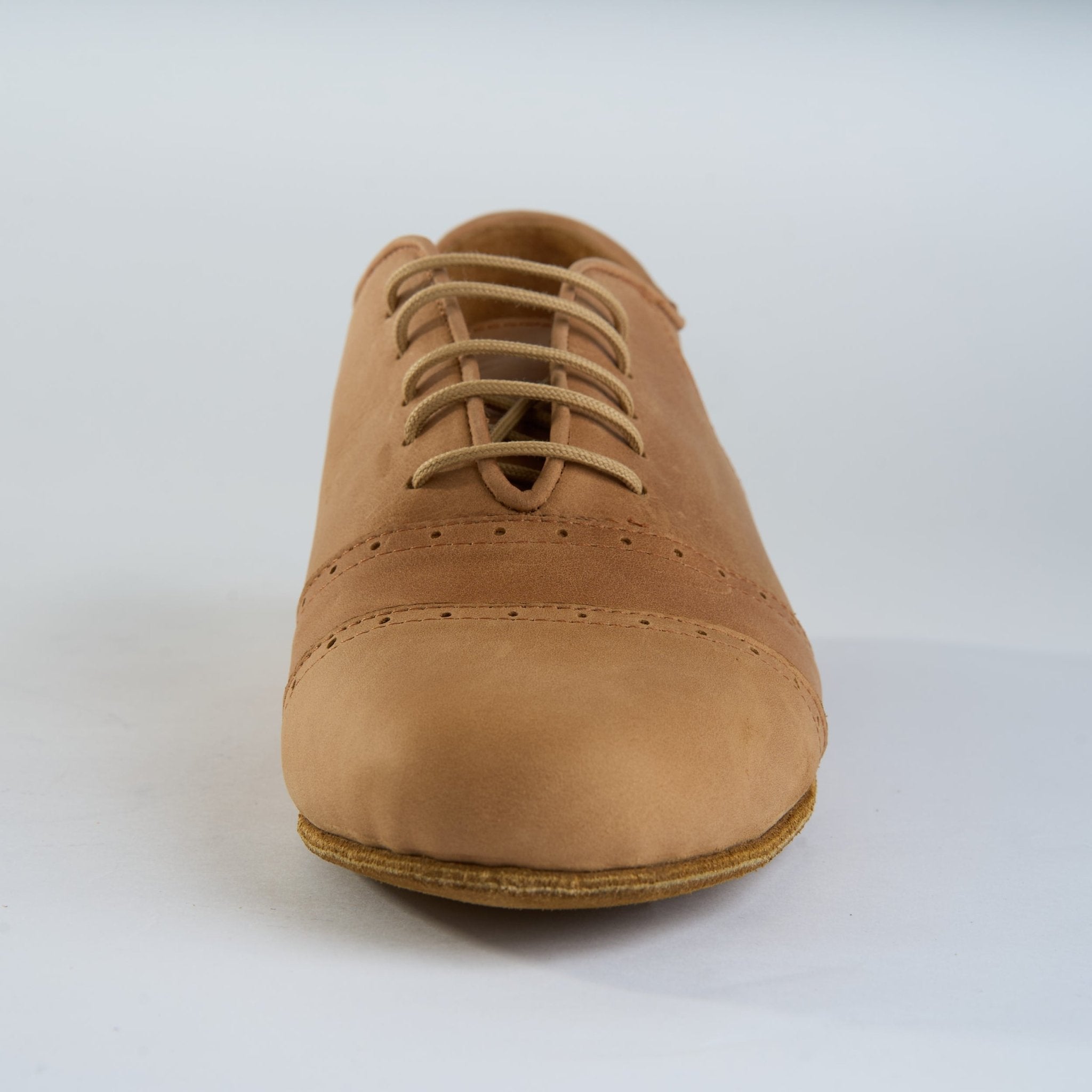 Caramel Suede and Premium Leather - Handmade Tango Shoes - Rock 3071 - DNI Tango Store