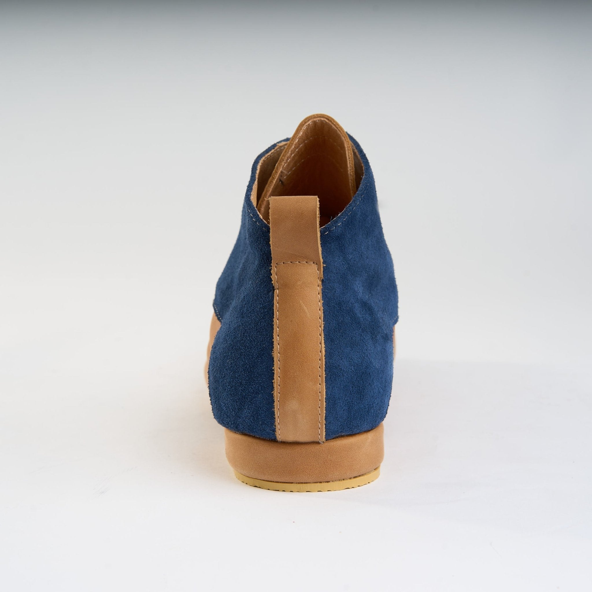 Caramel with Navy Suede - Handmade Tango Trainers - Gonzalo 9516 - DNI Tango Store