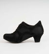 Chic Classic Black Leather & Mesh – Handmade Trainers – Rocio 8565 - DNI Tango Store