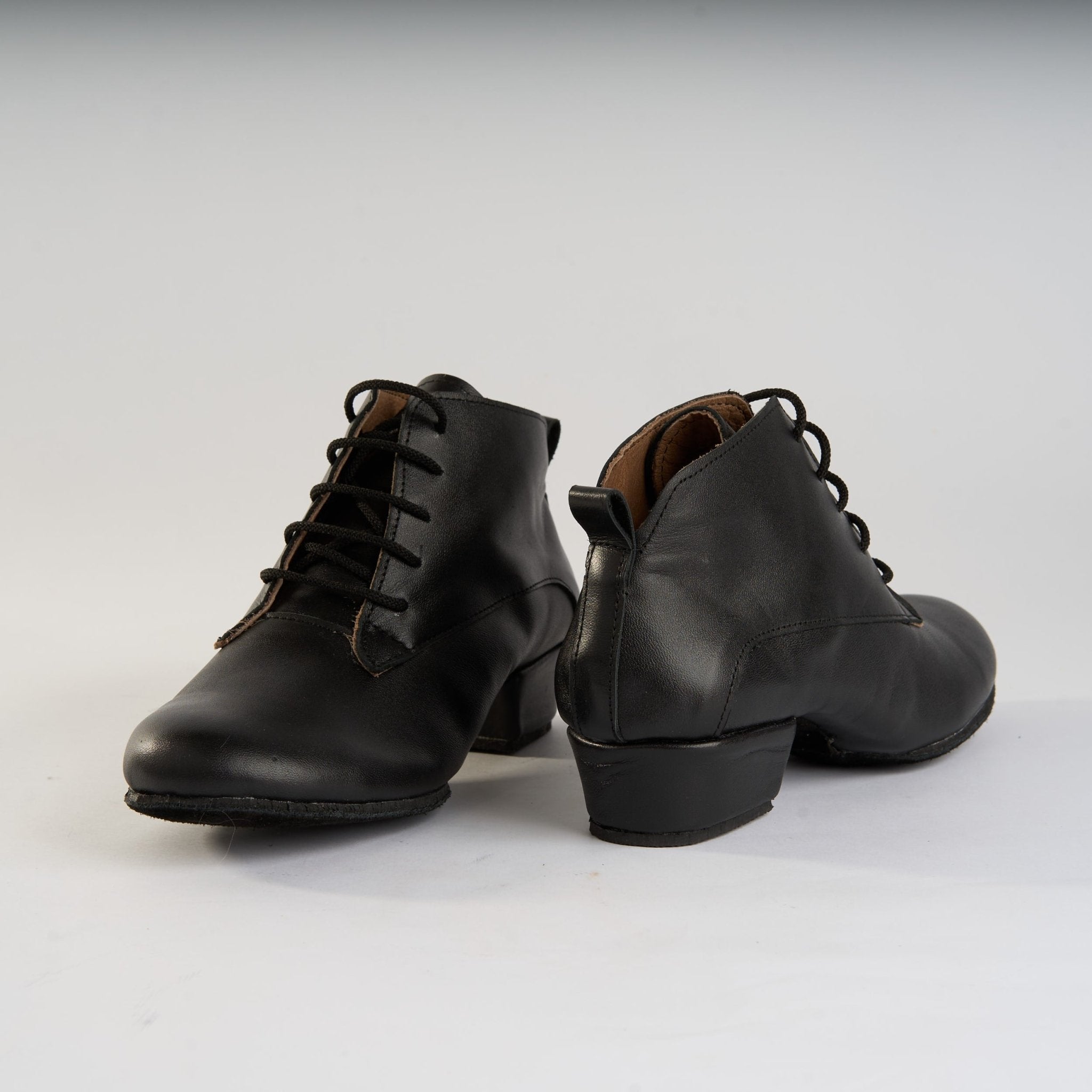 Classic Black Leather - Handmade Tango Trainers - Tita 9620 - DNI Tango Store