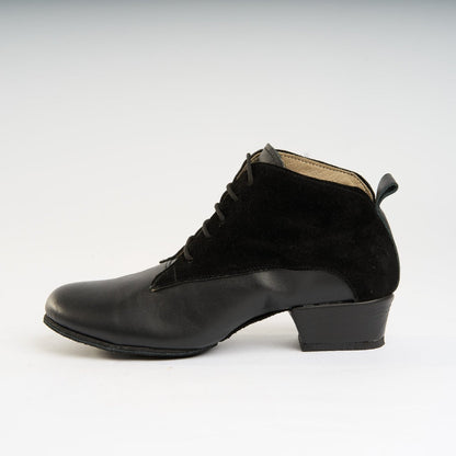 Classic Black Suede and Leather - Handmade Tango Trainers - Tita 9609 - DNI Tango Store