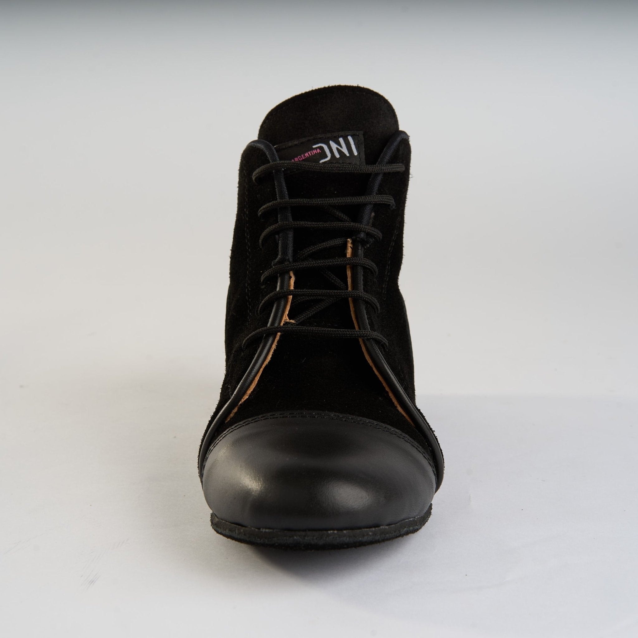 Classic Black Suede and Leather - Handmade Tango Trainers - Tita B 9805 - DNI Tango Store