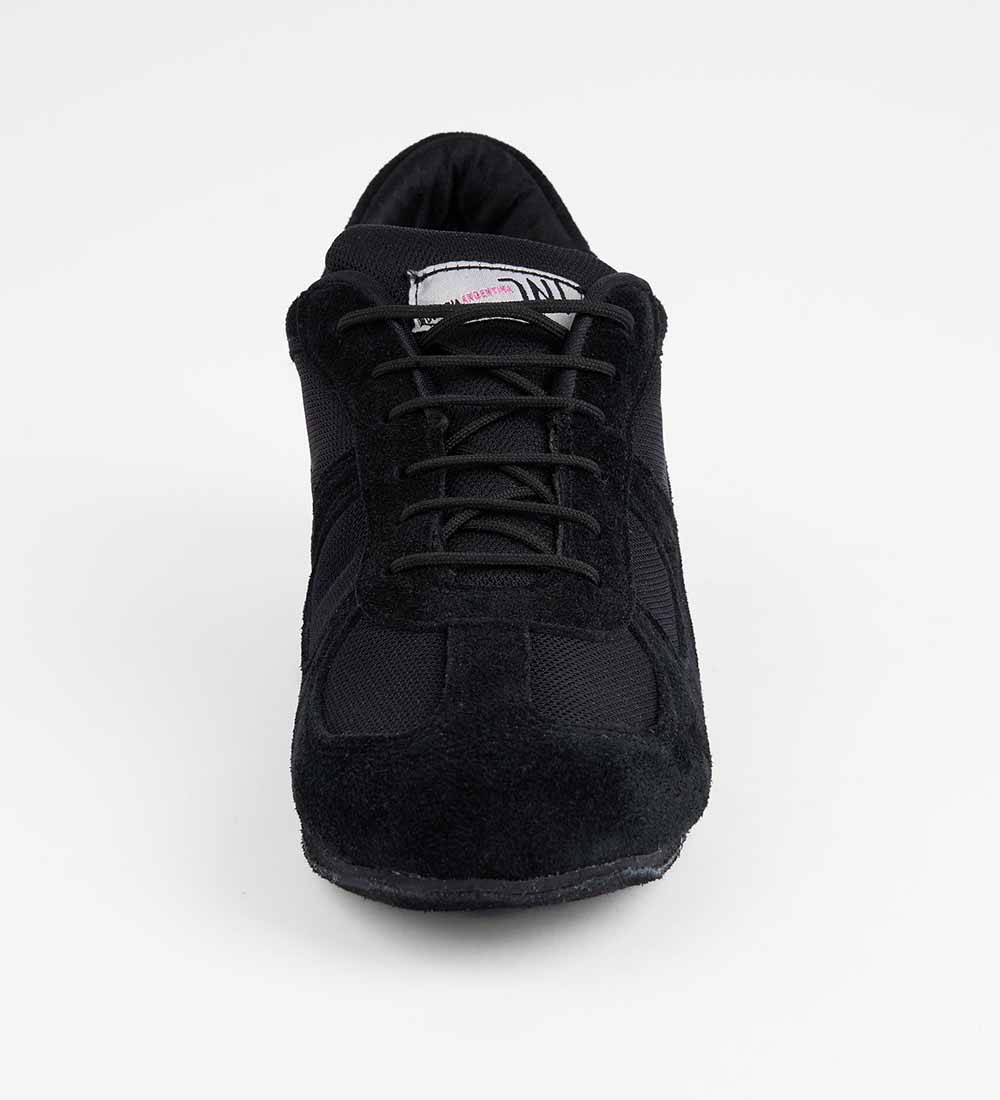 Classic Black Suede - Handmade Men's Tango Trainers - Adonis 6505 - DNI Tango Store