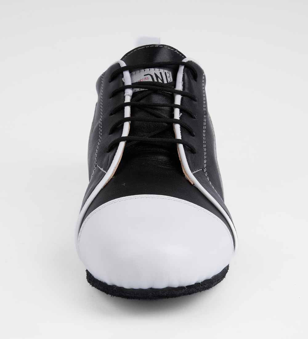 Classic Black & White Trainers – Genuine Leather - Arrabal 6001 - DNI Tango Store