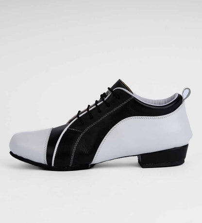 Classic Black & White Trainers – Genuine Leather - Arrabal 6001 - DNI Tango Store