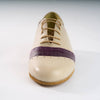 Cream with Purple Crocodile Leather - Handmade Shoes - Rock 3068 - DNI Tango Store