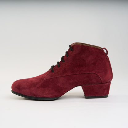 Crimson Suede - Handmade Tango Trainers - Tita 9610 - DNI Tango Store