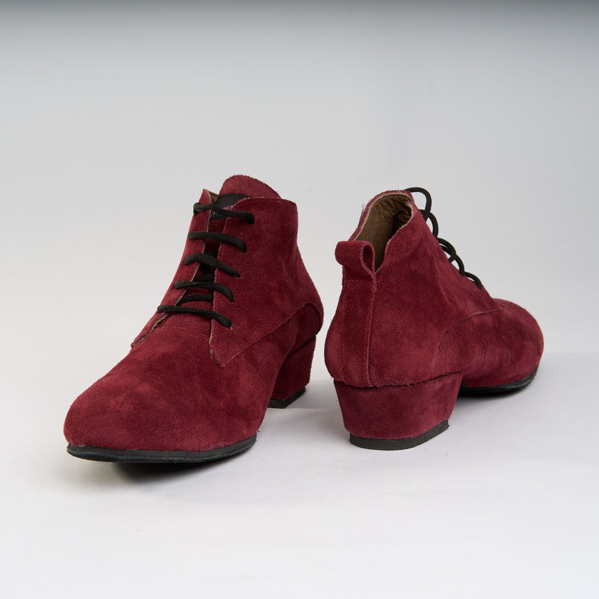 Crimson Suede - Handmade Tango Trainers - Tita 9610 - DNI Tango Store