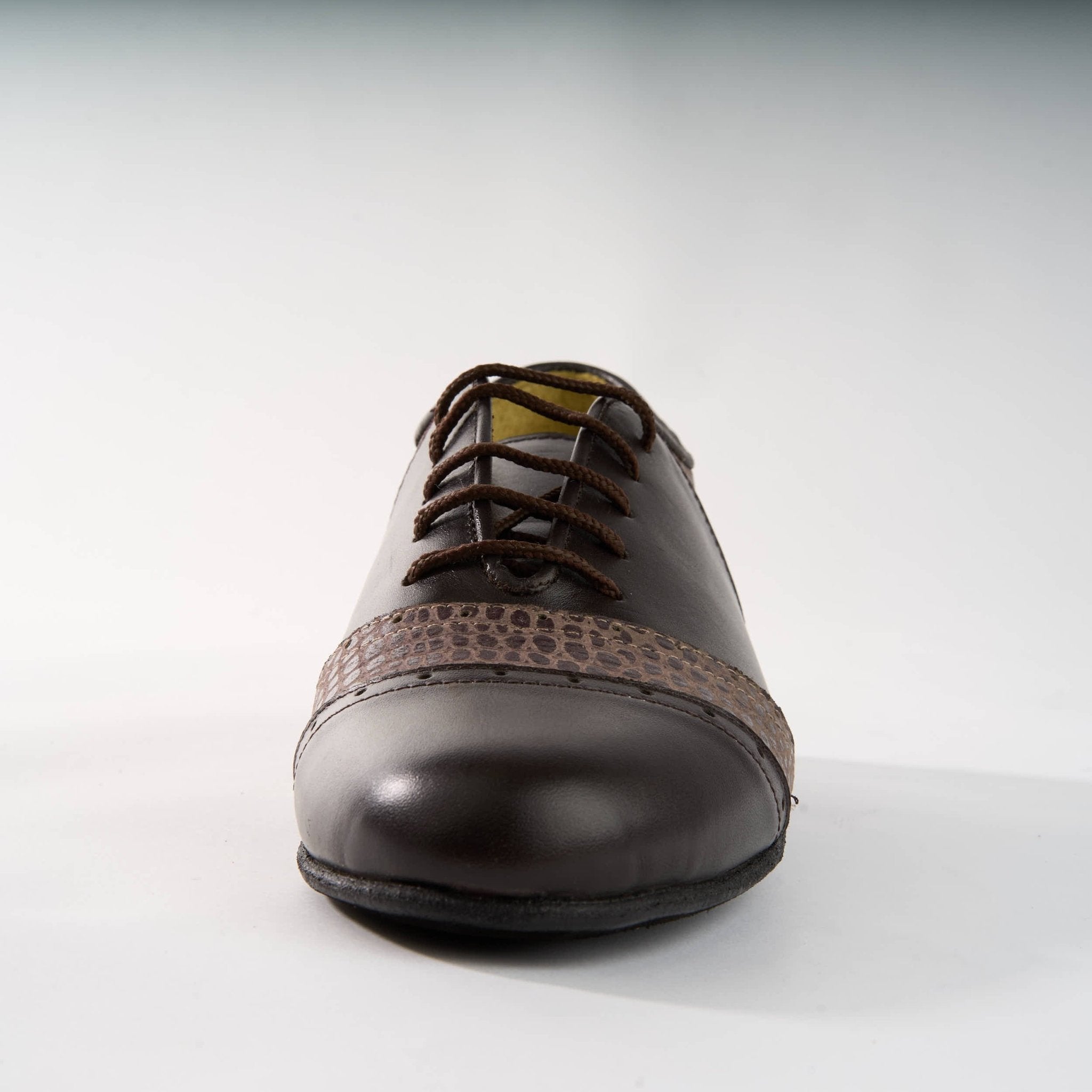 Dark Brown with Light Brown - Handmade Shoes - Rock 3063 - DNI Tango Store