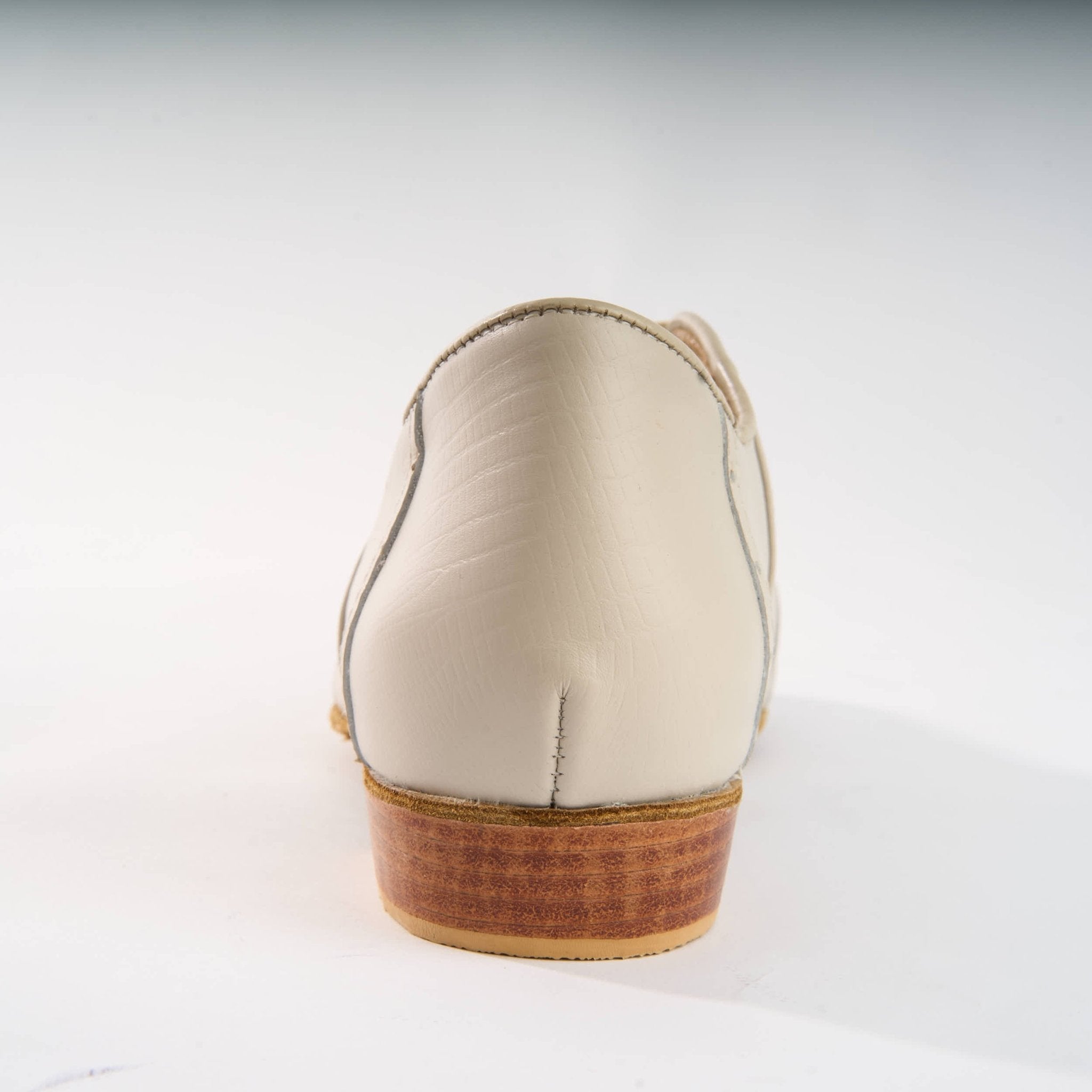 Elegant Cream Leather - Handmade Shoes - Rock 3066 - DNI Tango Store