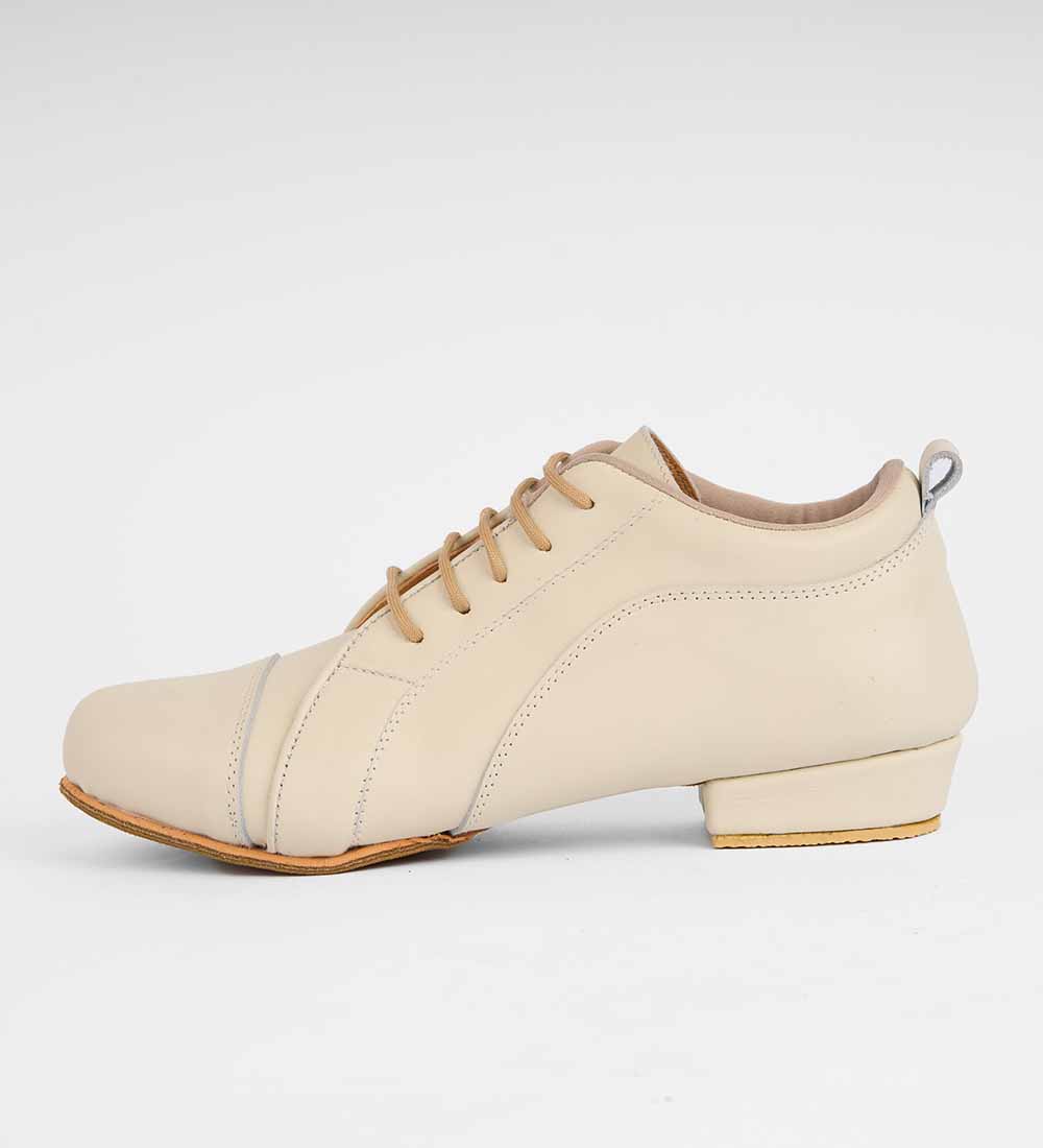 Elegant Monotone Cream - Handmade Trainers - Arrabal 6038 - DNI Tango Store