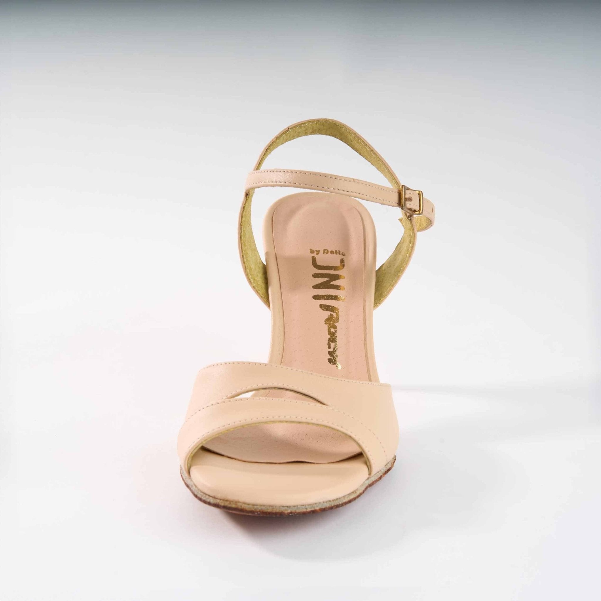 Elegant Nude Leather - Handmade Tango Shoe - Dana 4202 - DNI Tango Store