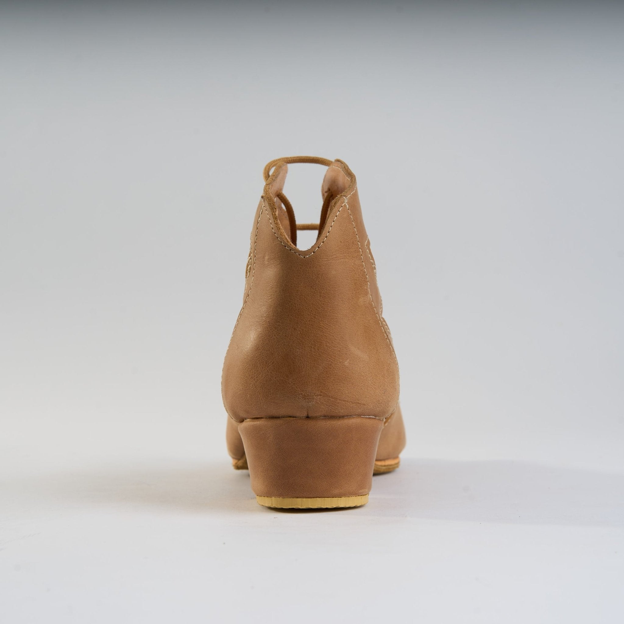 Genuine Tan Leather - Handmade Tango Trainers - Tita K 9702 - DNI Tango Store