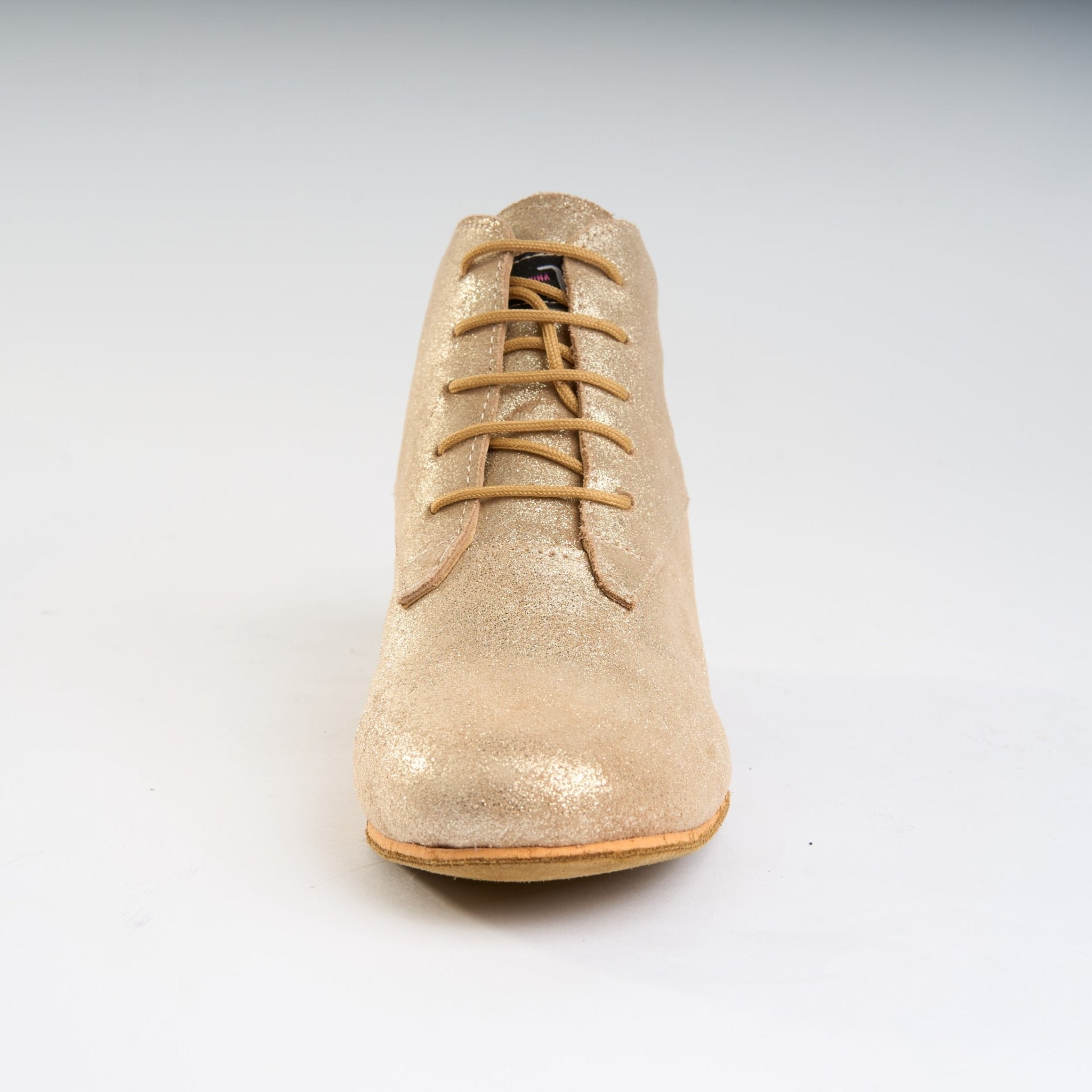Gilded Shine Gold Leather - Handmade Tango Trainers - Tita 9640 - DNI Tango Store