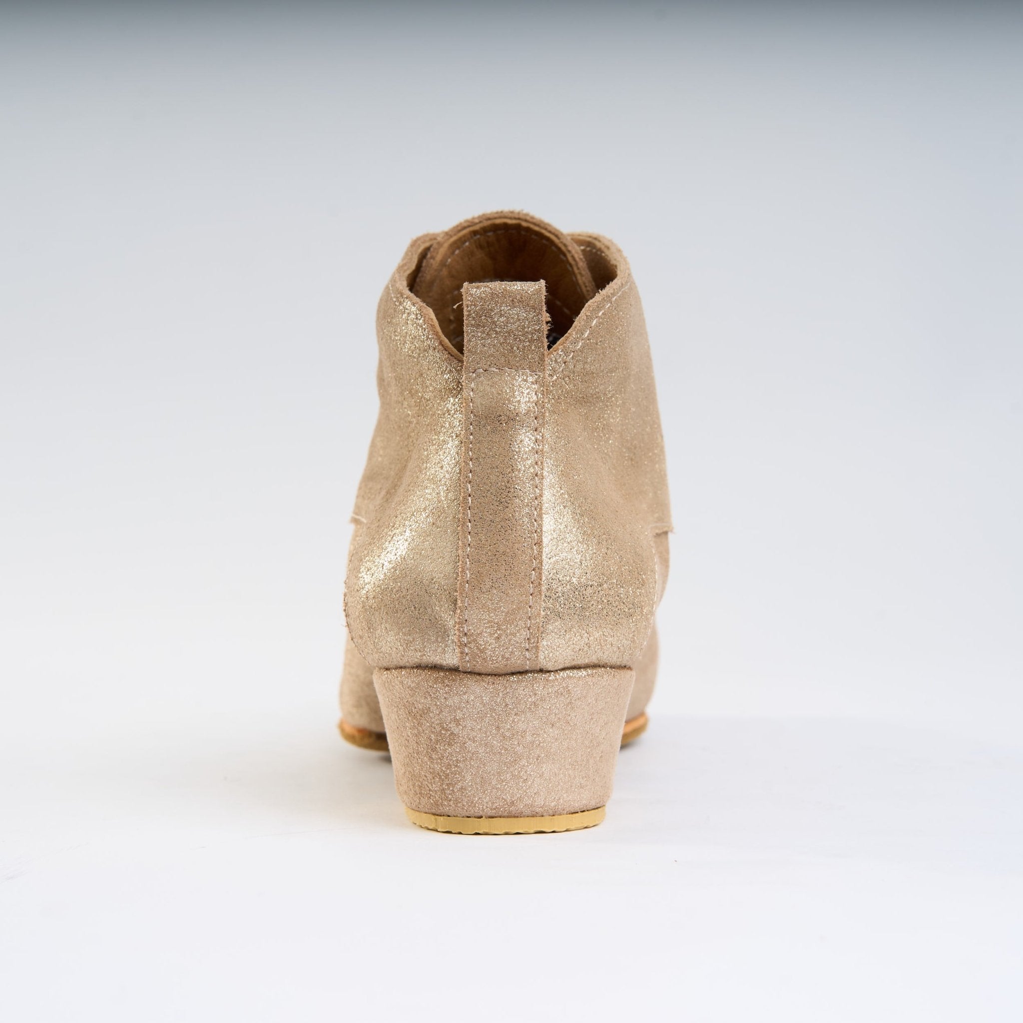 Gilded Shine Gold Leather - Handmade Tango Trainers - Tita 9640 - DNI Tango Store