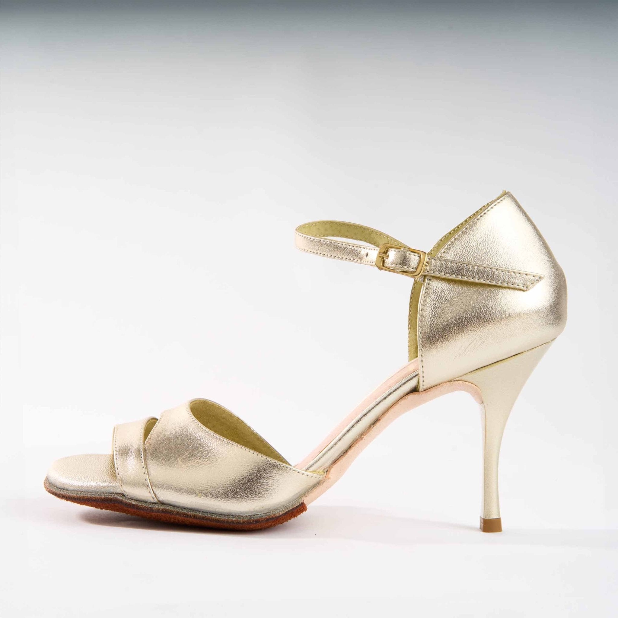 Gold Genuine Leather - Handmade Tango Shoes - Dana 4178 - DNI Tango Store