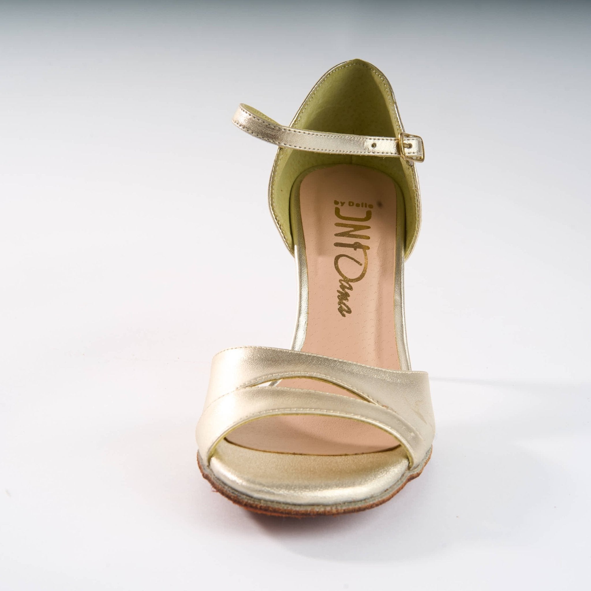 Gold Genuine Leather - Handmade Tango Shoes - Dana 4178 - DNI Tango Store
