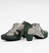 Green & Gray Leather Tango Trainers – Breathable Mesh – Rocio 8524 - DNI Tango Store