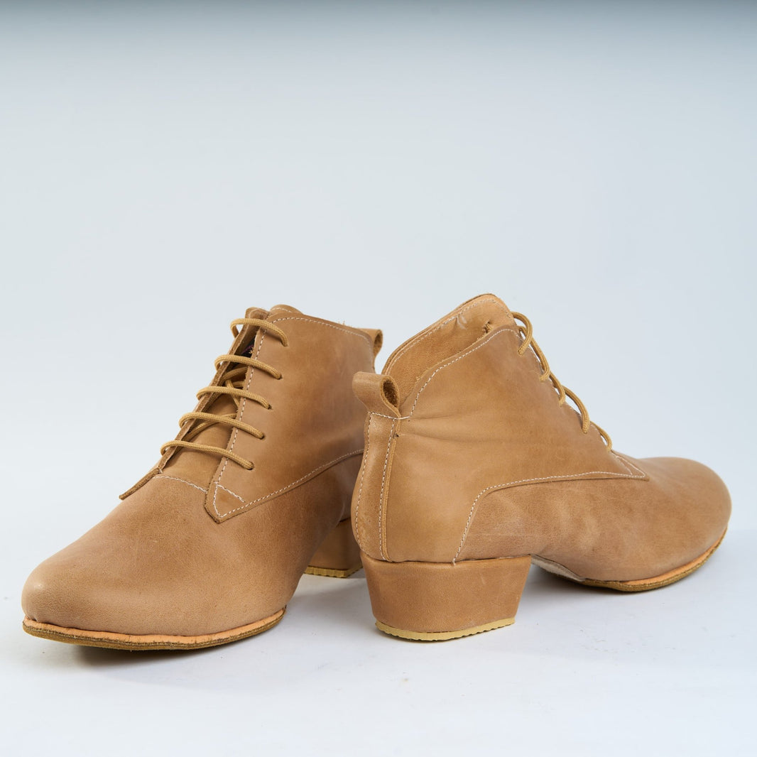 Lightly Tanned Genuine Leather - Handmade Tango Trainers - Tita 9601 - DNI Tango Store