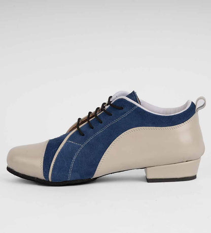 Nautical Blue & Natural Cream – Practice Trainers - Arrabal 6016 - DNI Tango Store