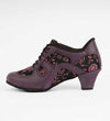 Riveting Violet Leather & Pink Floral Mesh - Rocio 8560 - DNI Tango Store