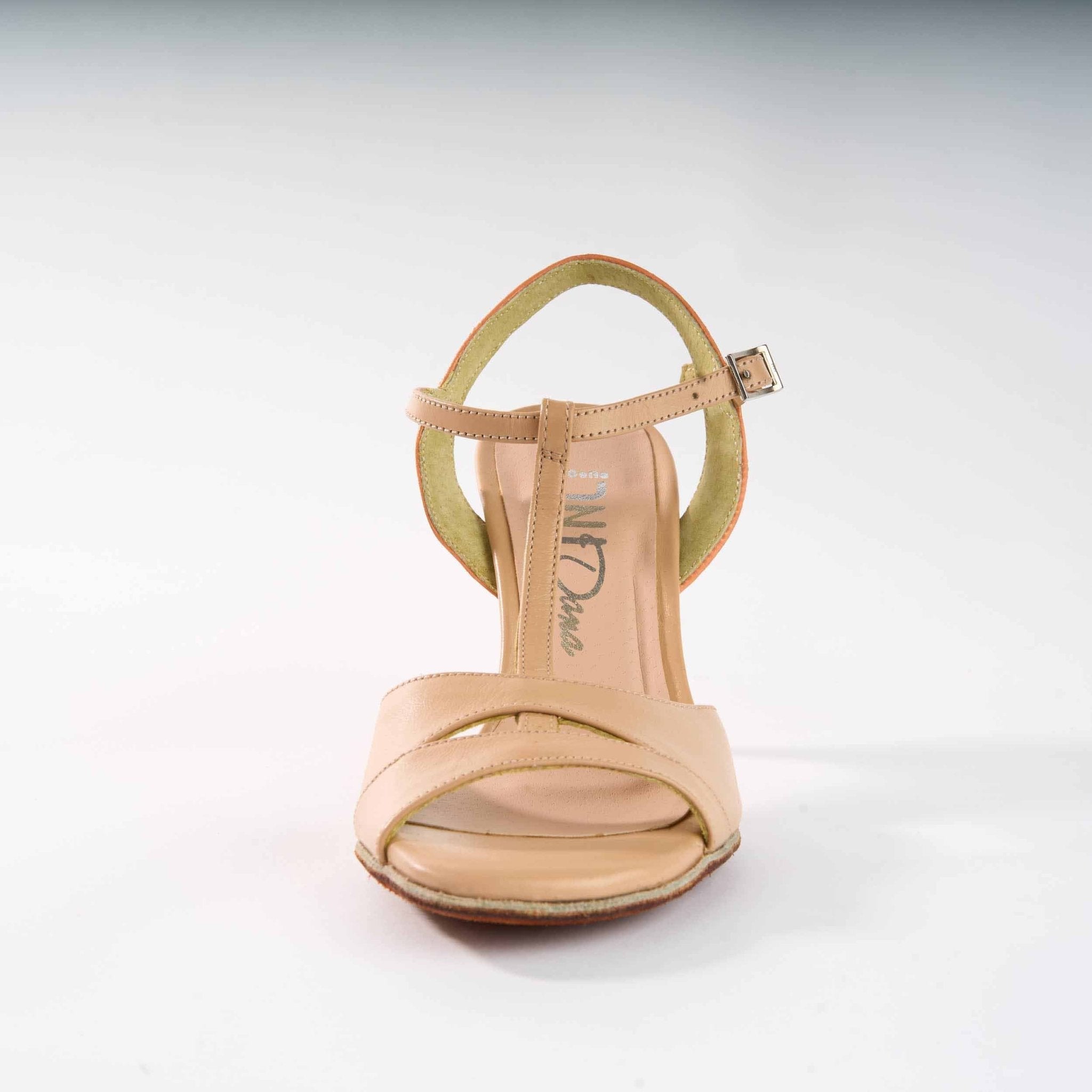 Salmon and Nude Leather - Handmade Tango Shoes - Dana 4210 - DNI Tango Store