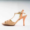 Salmon and Nude Leather - Handmade Tango Shoes - Dana 4210 - DNI Tango Store