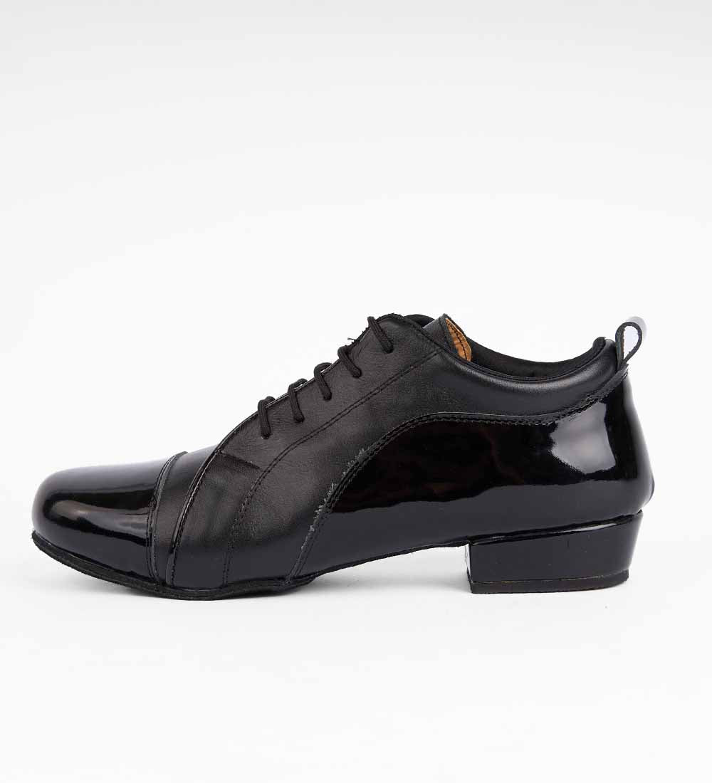 Sleek Black Patent & Leather – Practice Trainers - Arrabal 6033 - DNI Tango Store