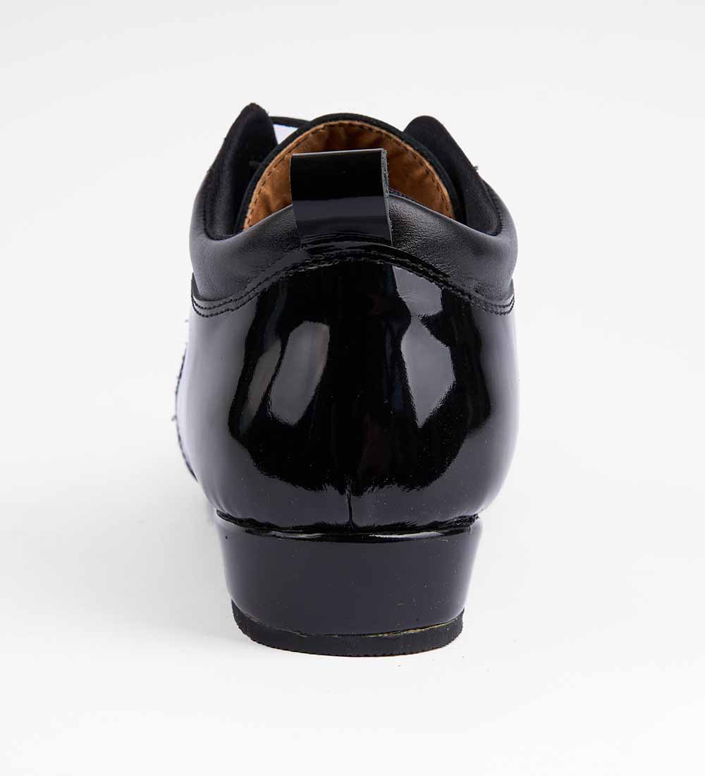 Sleek Black Patent & Leather – Practice Trainers - Arrabal 6033 - DNI Tango Store