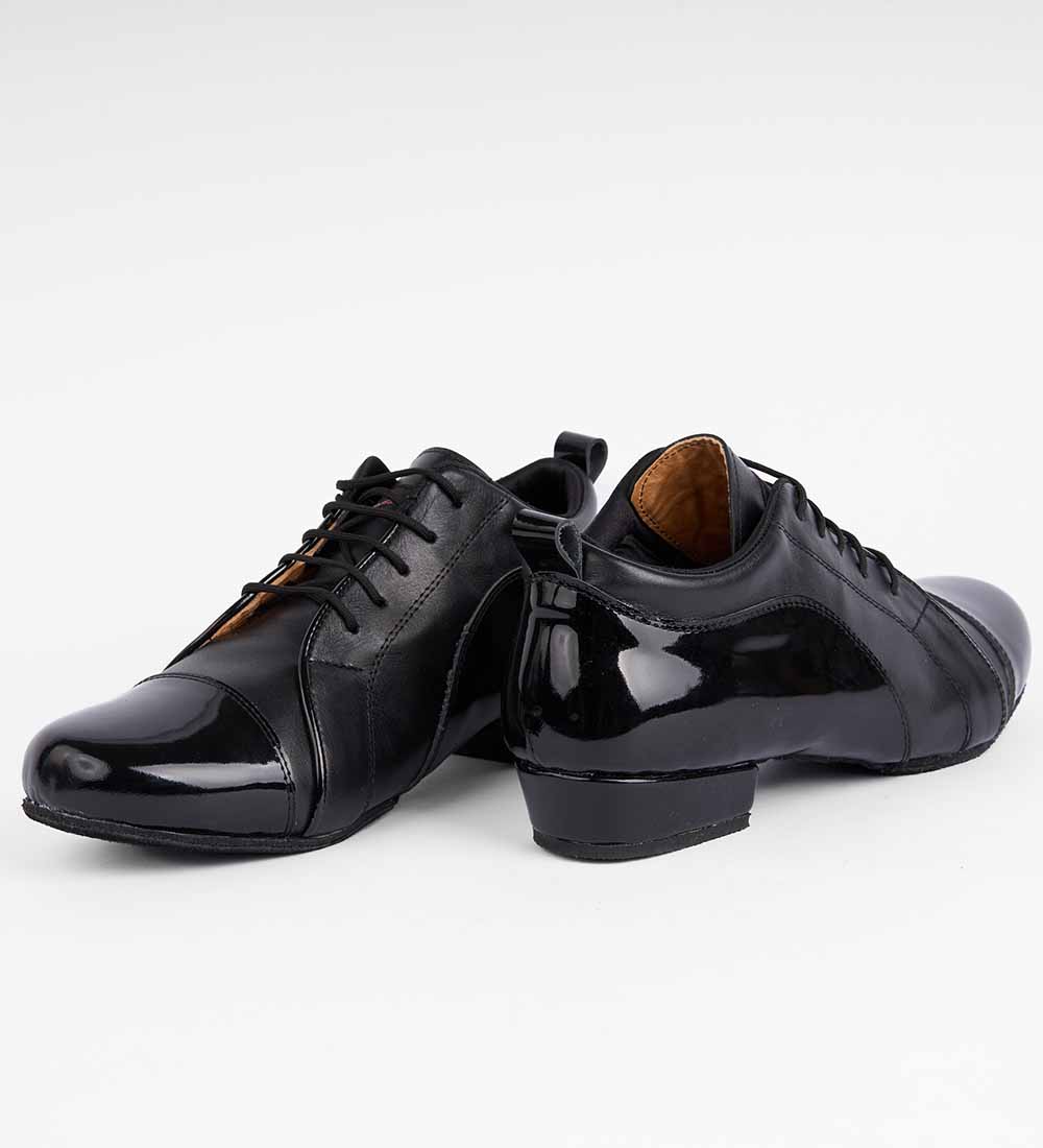 Sleek Black Patent & Leather – Practice Trainers - Arrabal 6033 - DNI Tango Store