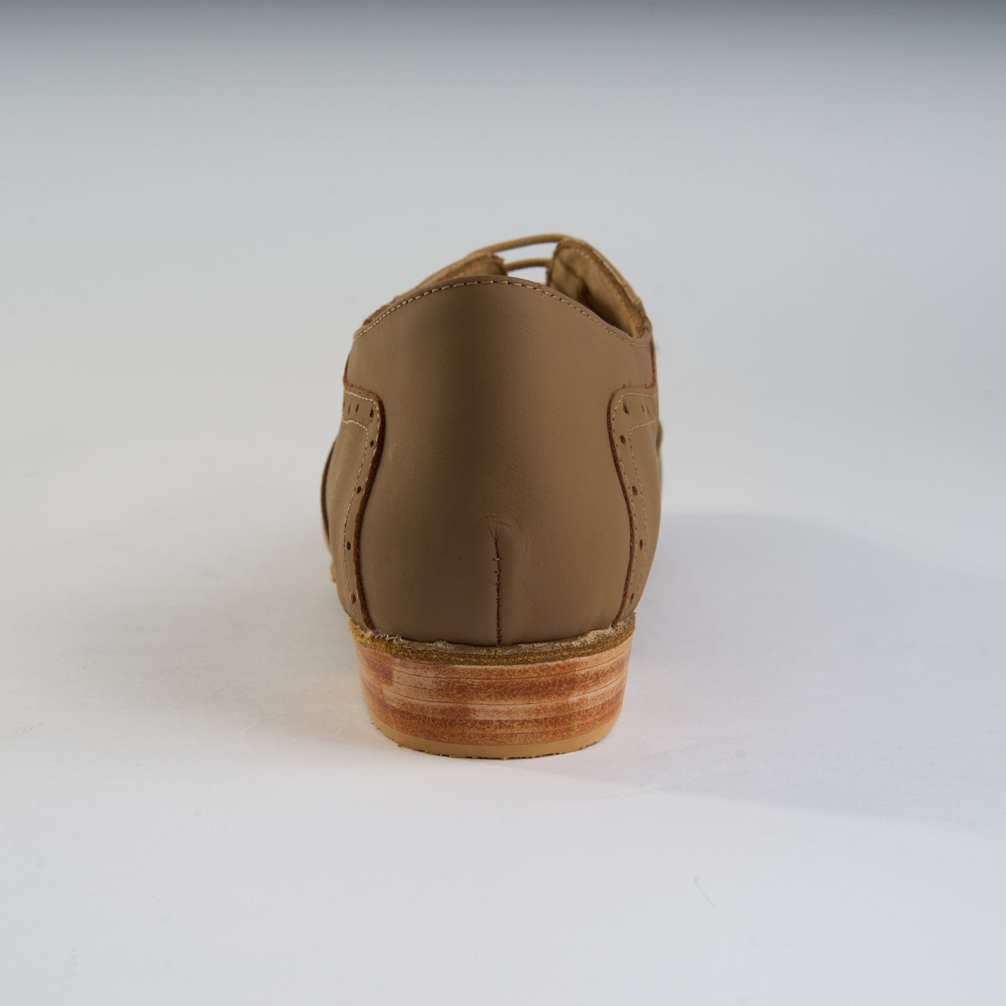 Soft Caramel and Beige Leather - Handmade Tango Shoes - Clasico 1077 - DNI Tango Store