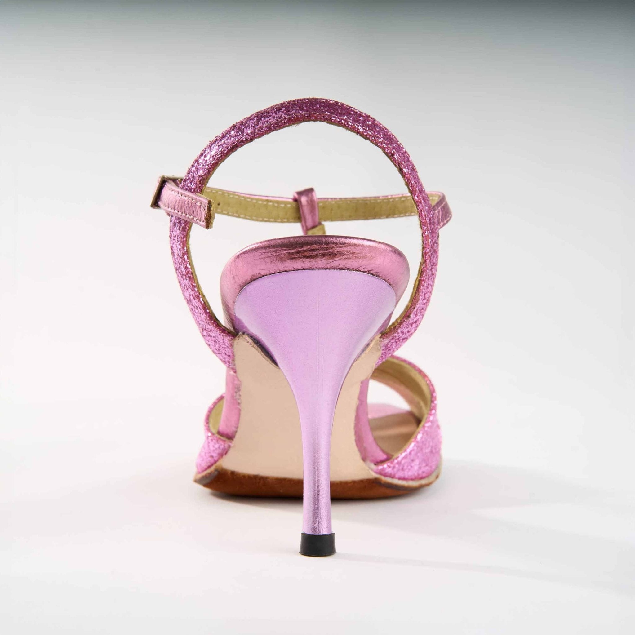 Sparkle Fuxia Genuine Leather - Handmade Tango Shoe - Dana 4203 - DNI Tango Store