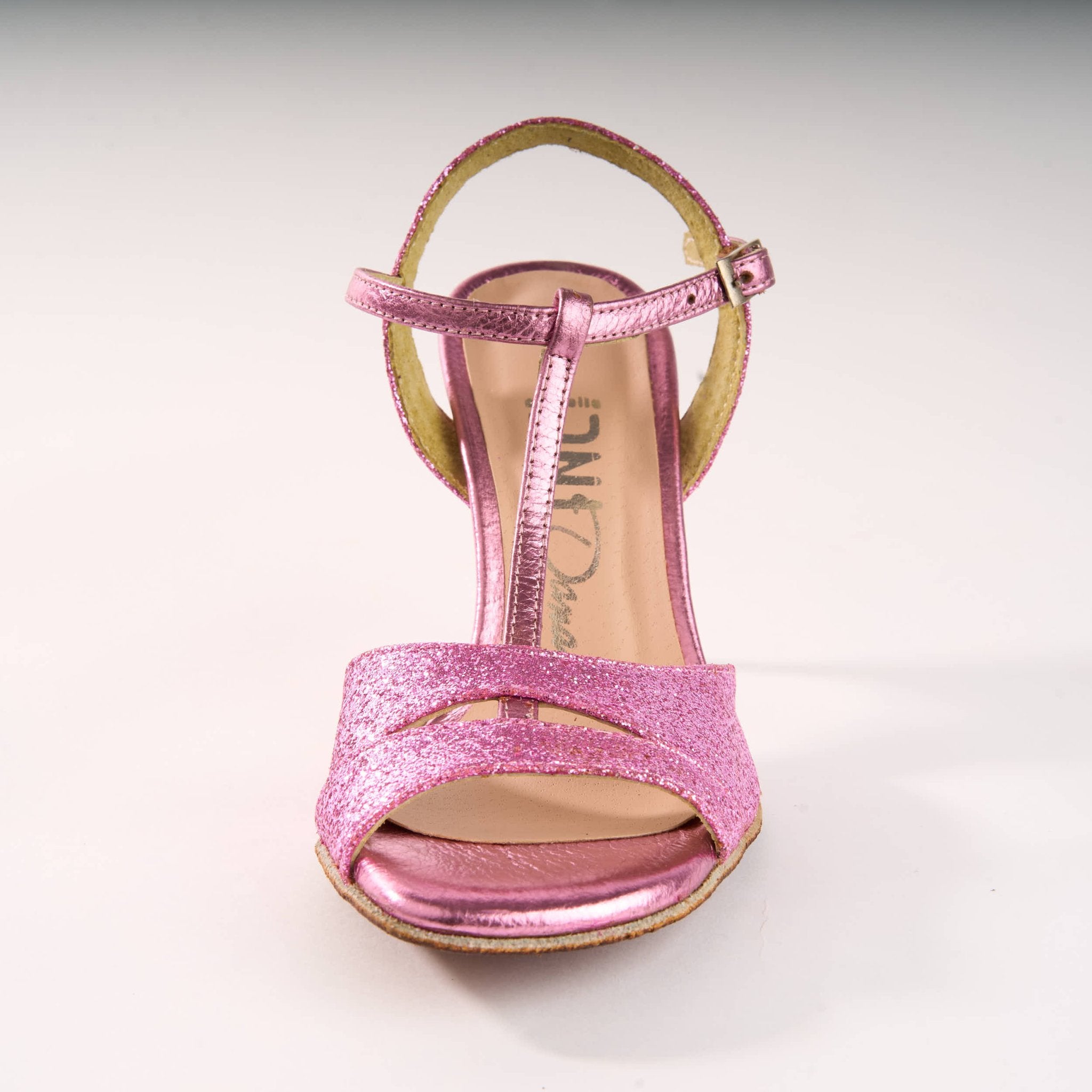 Sparkle Fuxia Genuine Leather - Handmade Tango Shoe - Dana 4203 - DNI Tango Store
