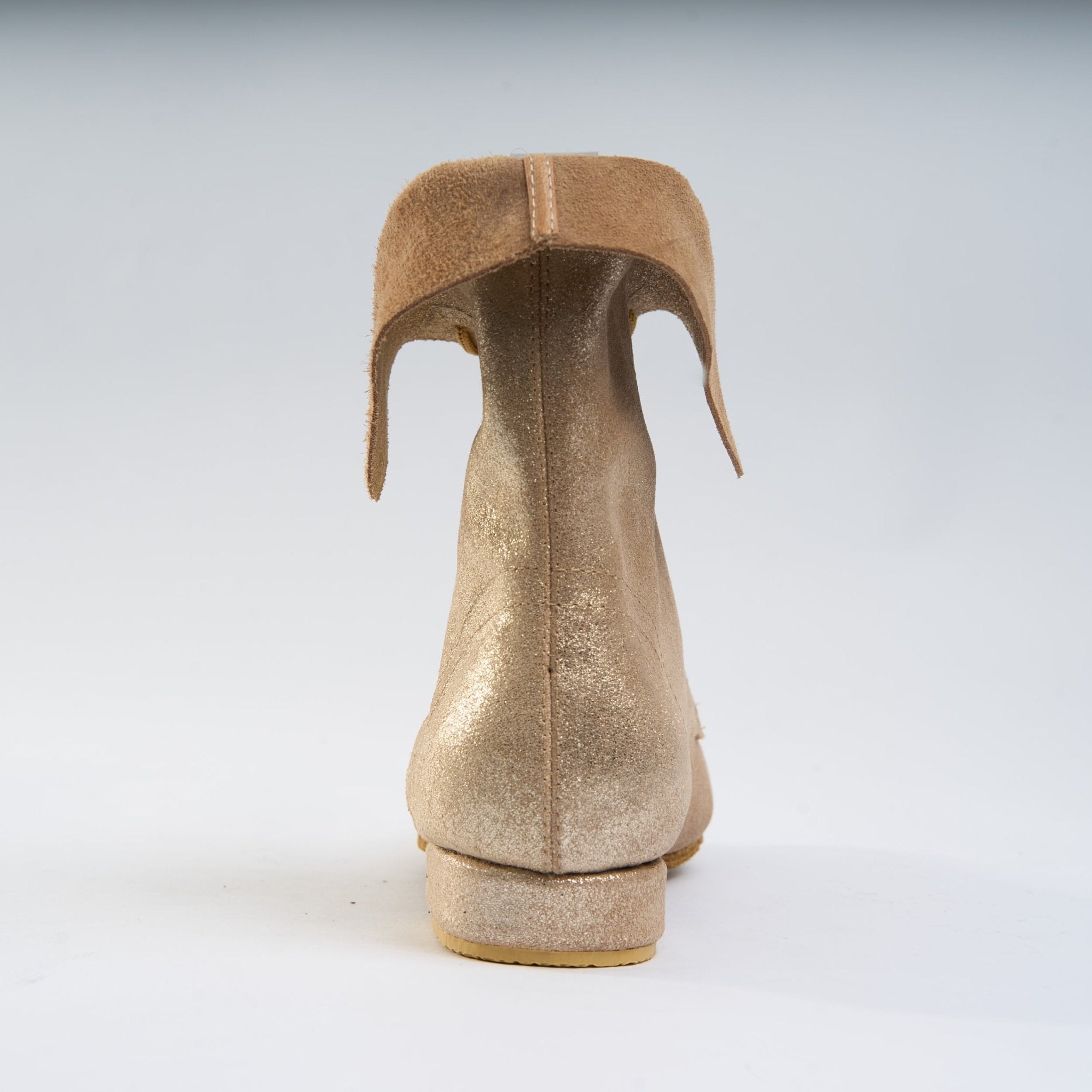 Sparkle Gold Leather - Handmade Tango Trainers - Solapa 9402 - DNI Tango Store