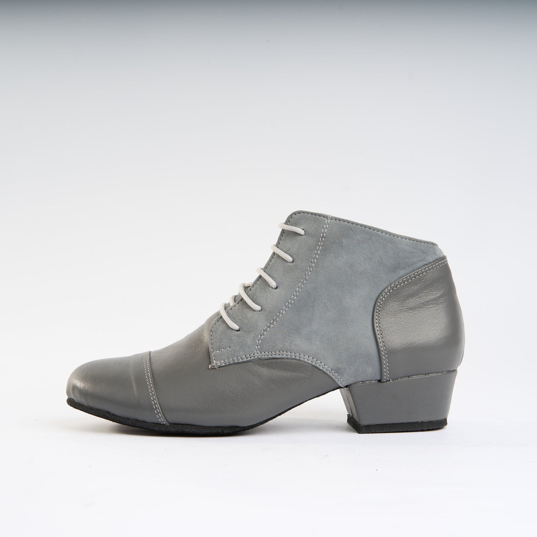 Subtle Grey Suede and Leather - Handmade Tango Trainers - Tita C 9300 - DNI Tango Store
