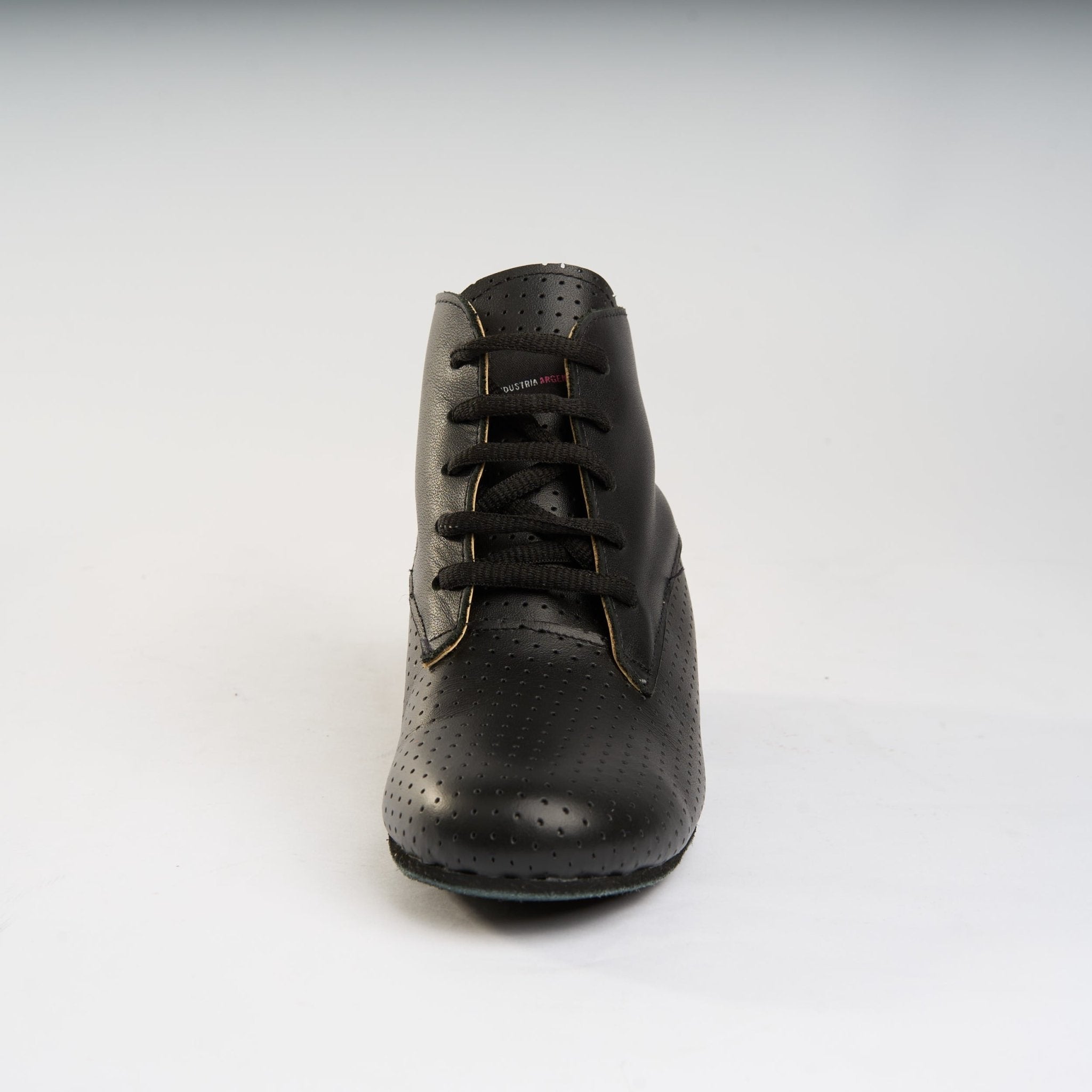 Textured Classic Black Leather - Handmade Tango Trainers - Tita 9600 - DNI Tango Store