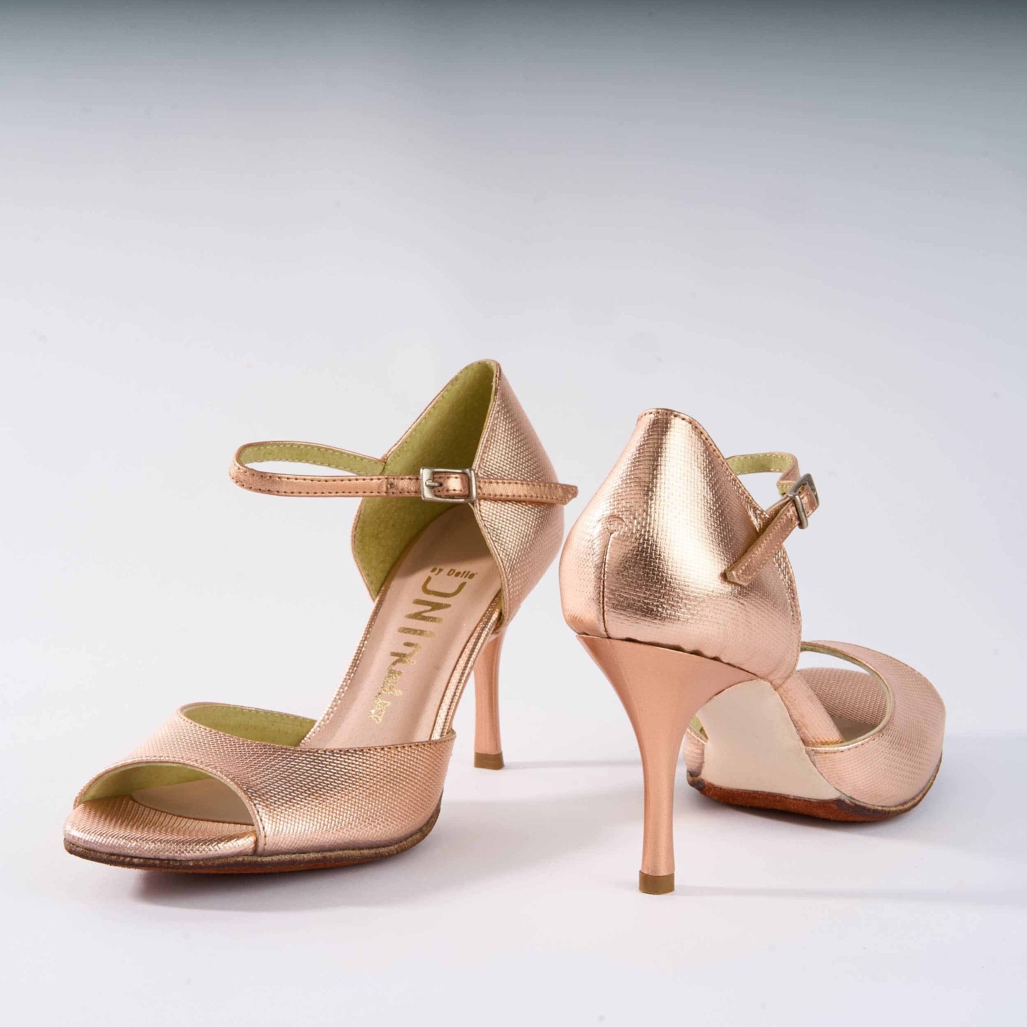 Unique Metallic Copper Leather - Handmade Tango Shoes - Ema 4835 - DNI Tango Store