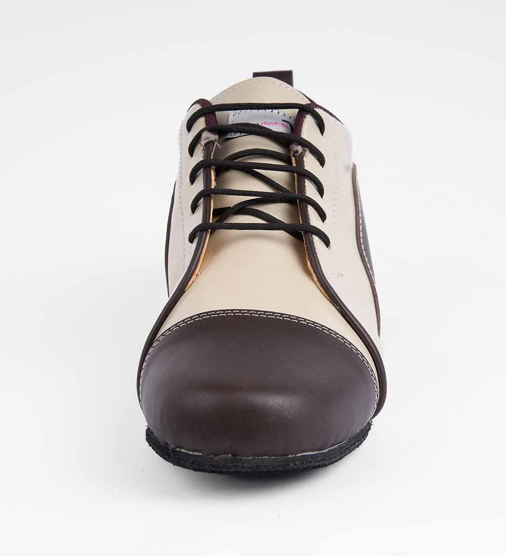 Warm Cream & Brown Leather – Men's Tango Trainer - Arrabal 6003 - DNI Tango Store