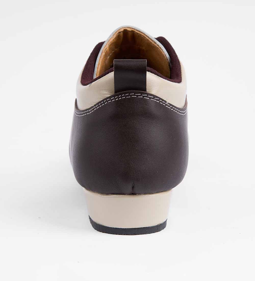 Warm Cream & Brown Leather – Men's Tango Trainer - Arrabal 6003 - DNI Tango Store